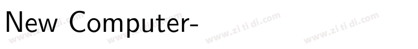 New Computer字体转换